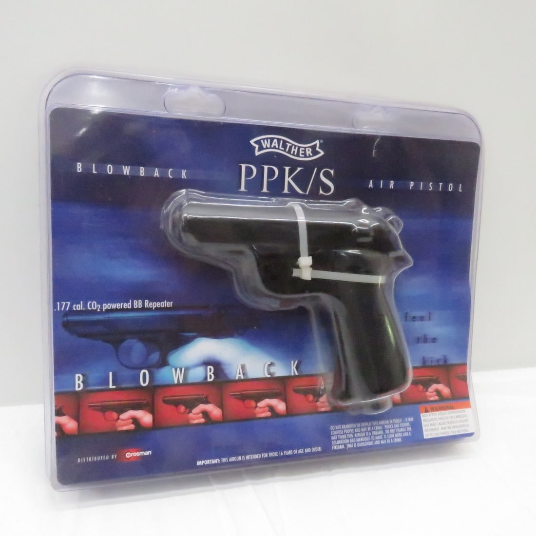 Crosman Walther PPK/S Blowback Air Pistol NIP: Crosman Walther PPK/S Blowback Air Pistol NIP - Please read terms & conditions and ask questions before bidding.