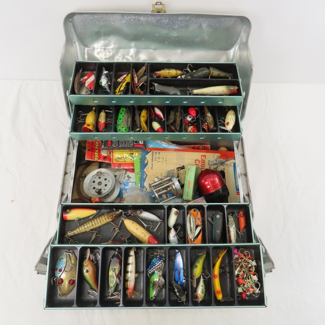 Vintage Tackle Box filled with lures and gear (1 of 20)