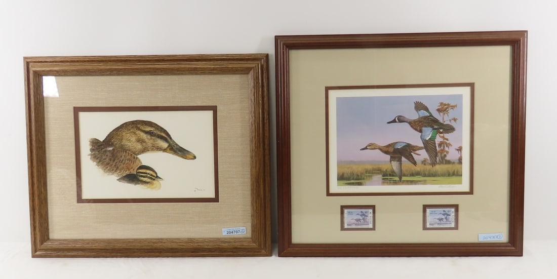 Ron Buck Watercolor & 1989 LA Duck Stamp Print (1 of 12)