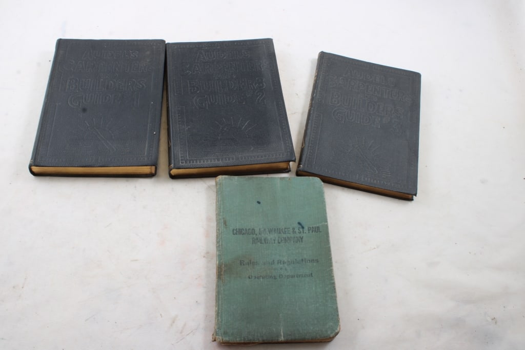 1923 Audels Carpenters & Bldr Guides #1,2,&3, Plus (1 of 15)