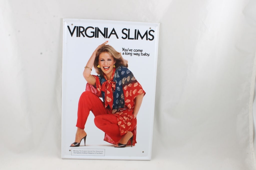 Virginia Slims Cigarettes Metal Sign (1 of 4)