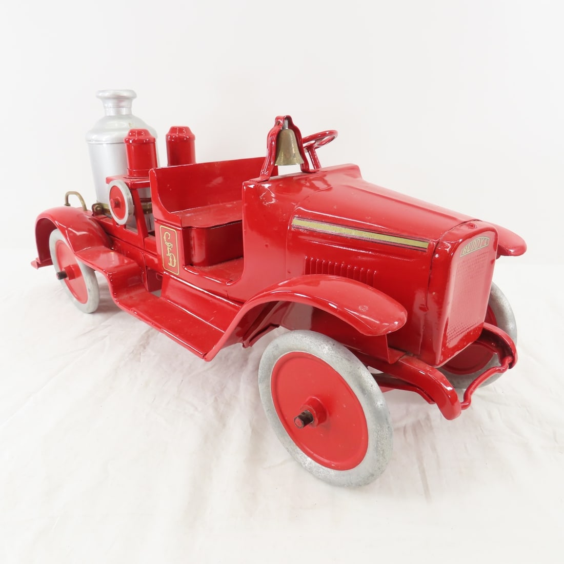 Buddy L Pressed Steel Fire Pumper - restored (1 of 13)