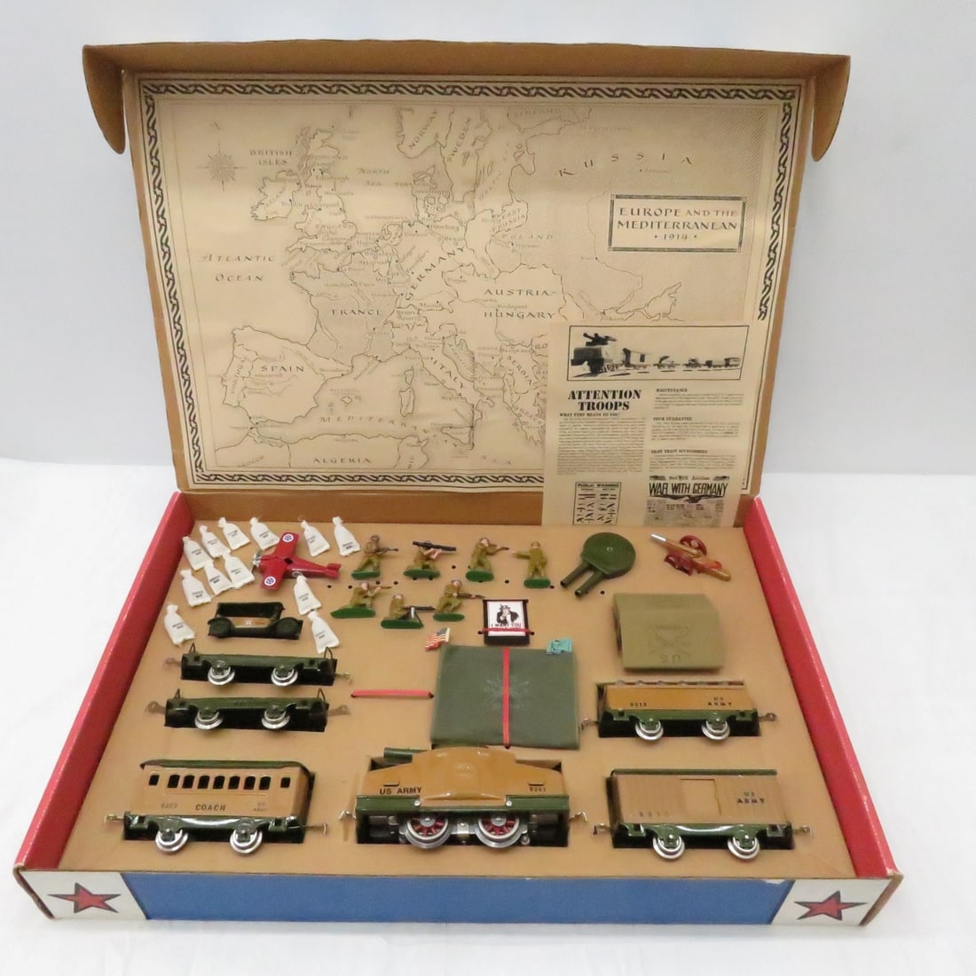 Rich-Art Deluxe 30 Piece WWI US Army Train Set (1 of 19)