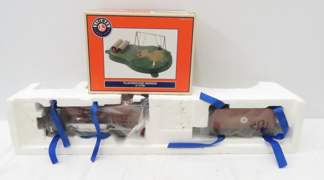 Lionel Hogwart's Castle Train Cars: Lionel Hogwart's Castle Train Cars - Harry Potter Hogwart's Castle Train Cars, Engine and Coal Car, 6-14199 Playground Swings NIB, No. 2401 Illuminated Observation Car all New Please ask questions and