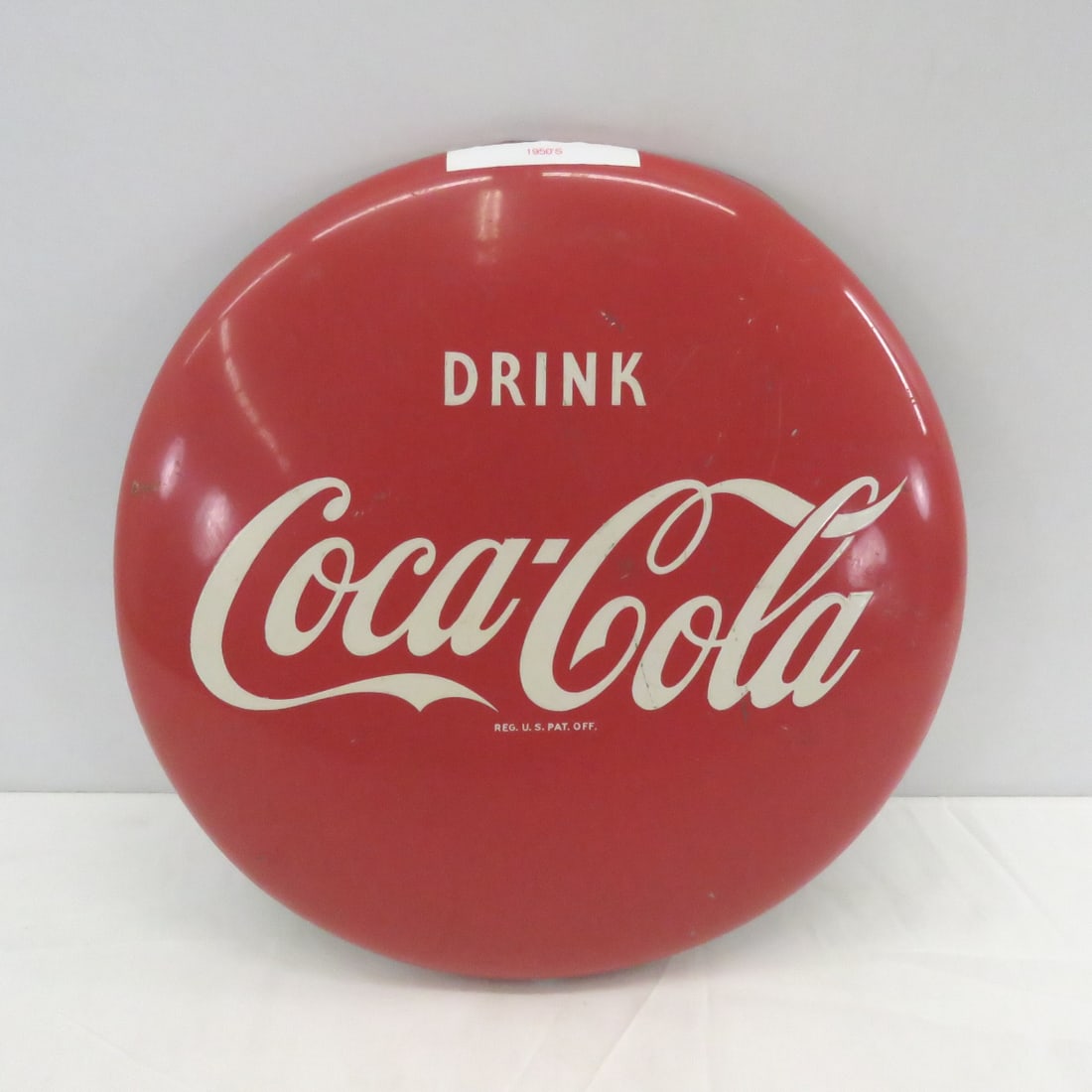 1950's Round Metal Coca-Cola Sign (1 of 8)
