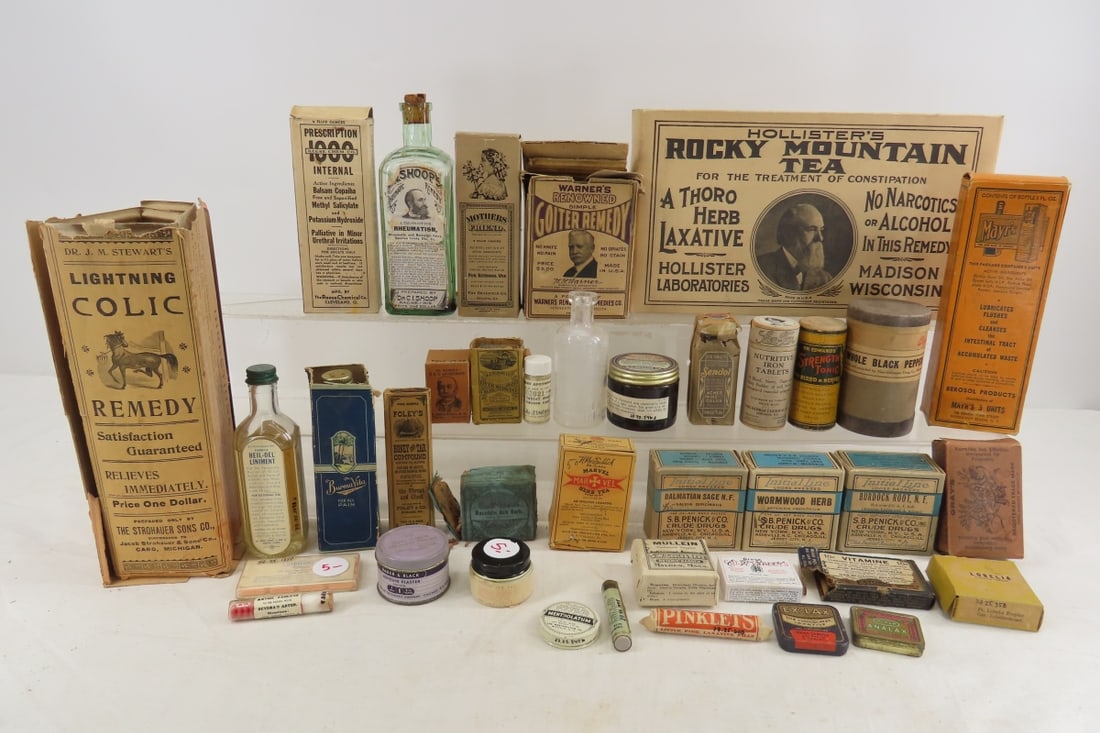 Antique & Vintage Apothecary Bottles & Boxes (1 of 15)