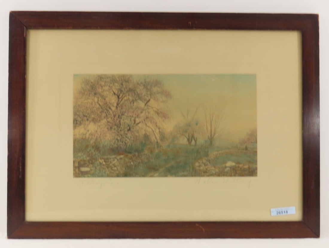 Wallace Nutting "A May Lane" Hand Colored Photo (1 of 5)