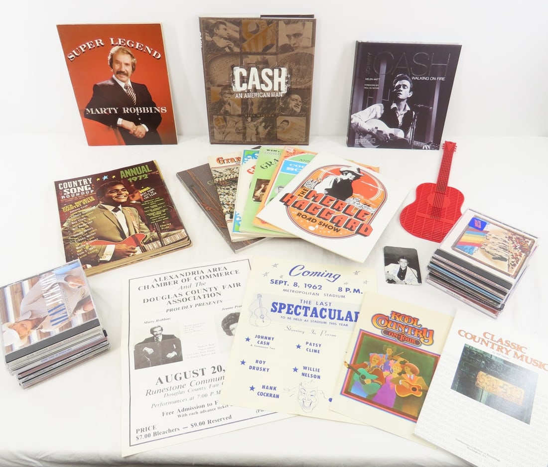 Johnny Cash Items & Country Western Books, CD's (1 of 12)