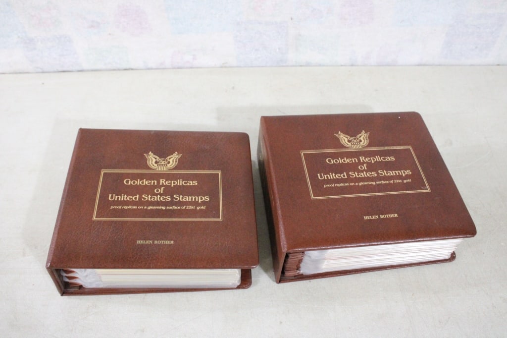 1980-81 Golden Replicas U.S. Stamps 2 Albums (1 of 18)