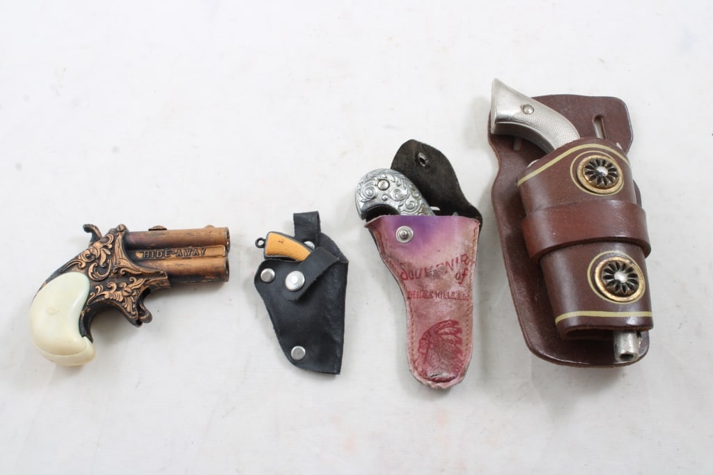 4 Vintage Cap Guns Hide A Way, Pal, Working (1 of 19)