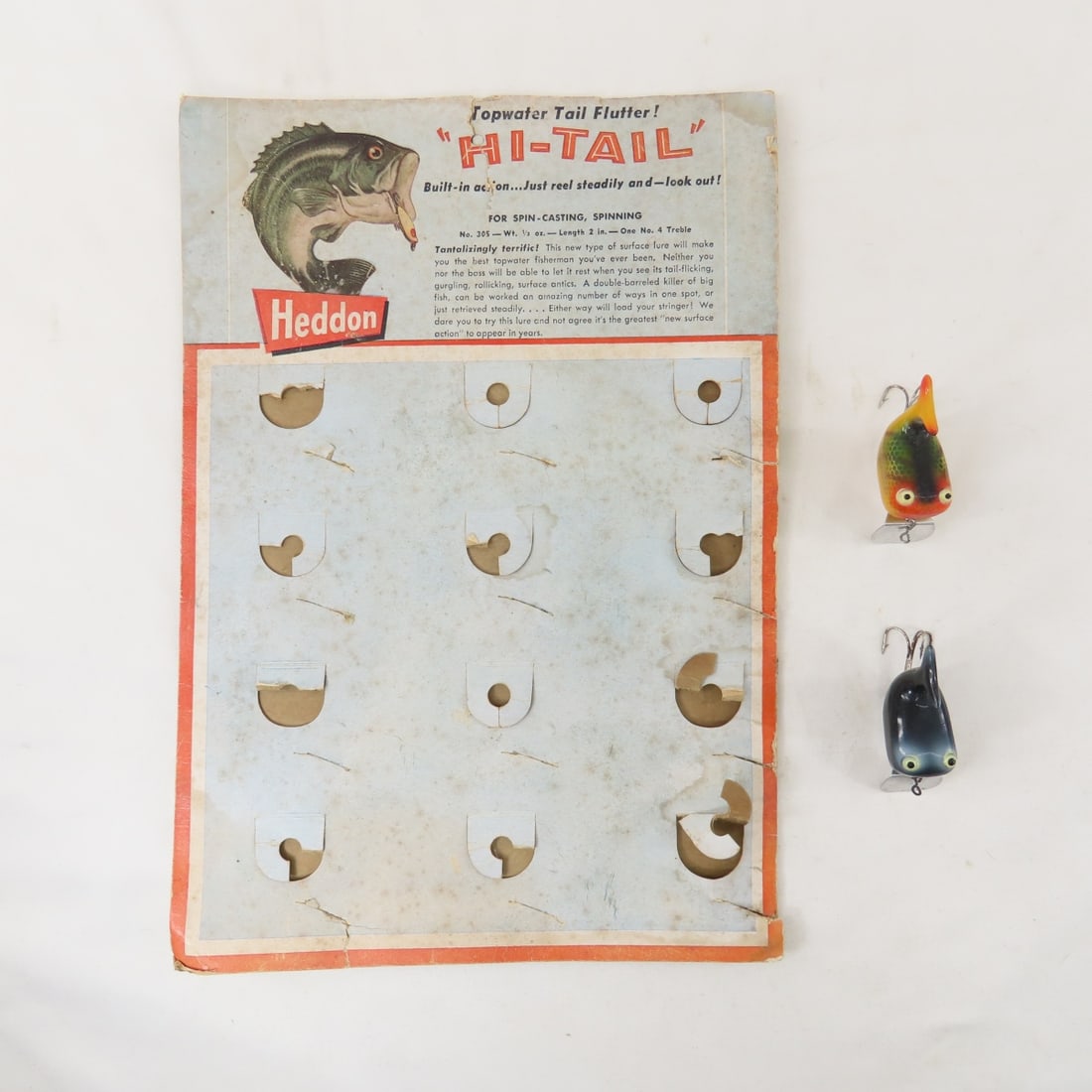 2 Vintage Heddon Hi-Tail Fishing Lures (1 of 9)