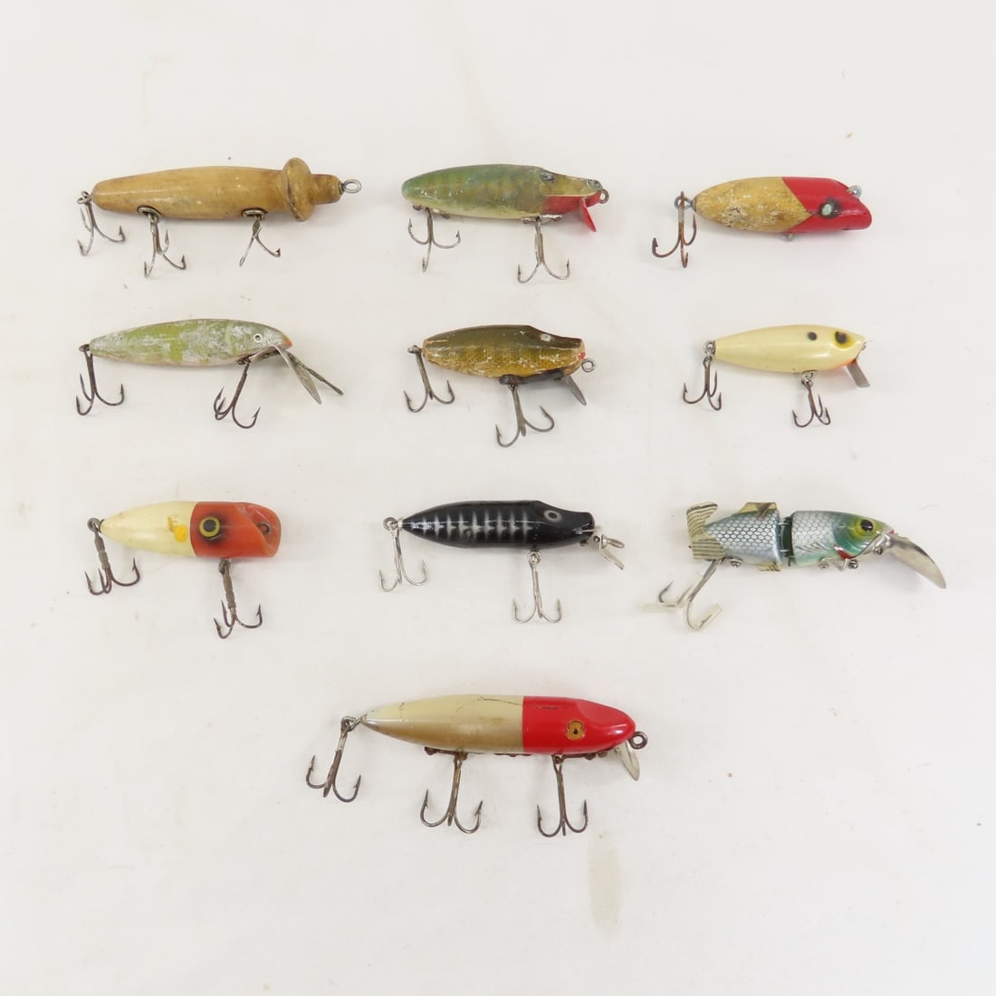 10 Vintage Fishing Lures, Heddon, South Bend (1 of 17)