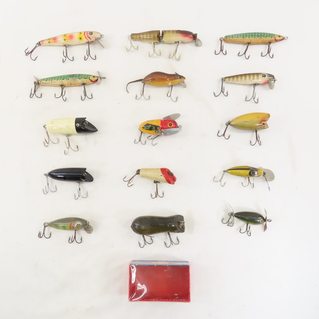 15 Vintage Wood Fishing Lures, Shakespeare Mouse (1 of 20)