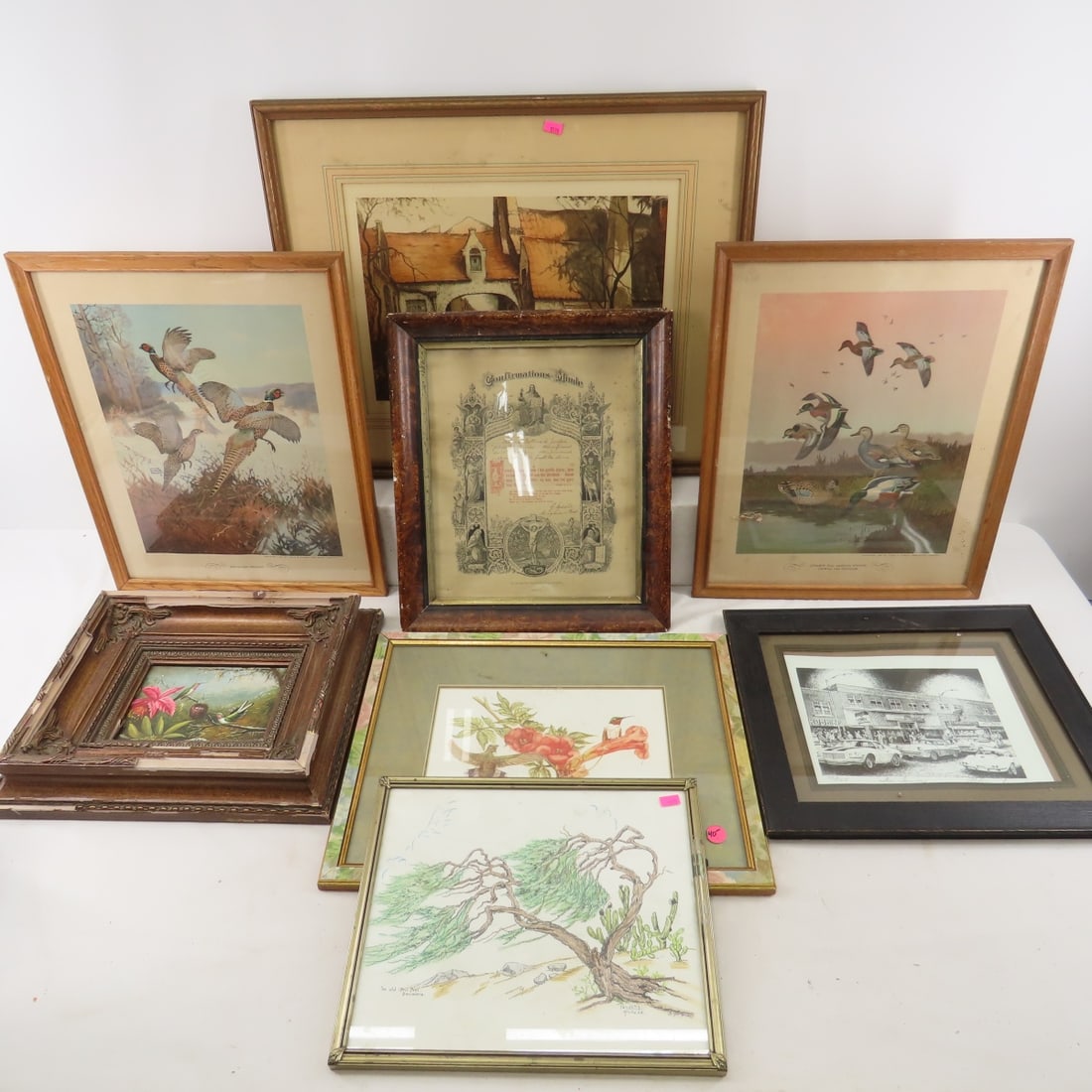 8 Pieces Vintage Framed Artwork (1 of 20)