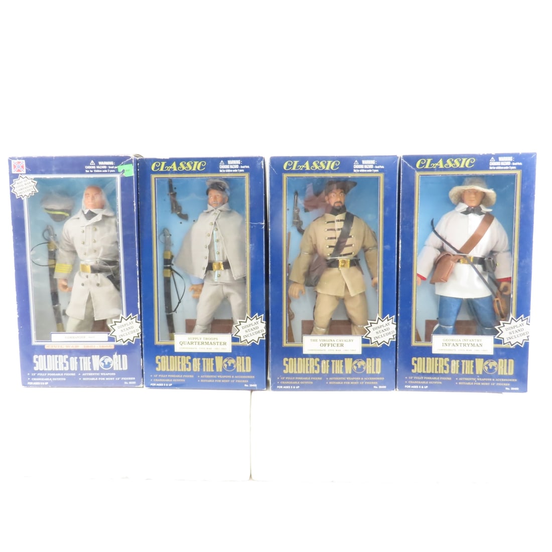 4 Soldiers Of The World Action Figures In Boxes (1 of 9)