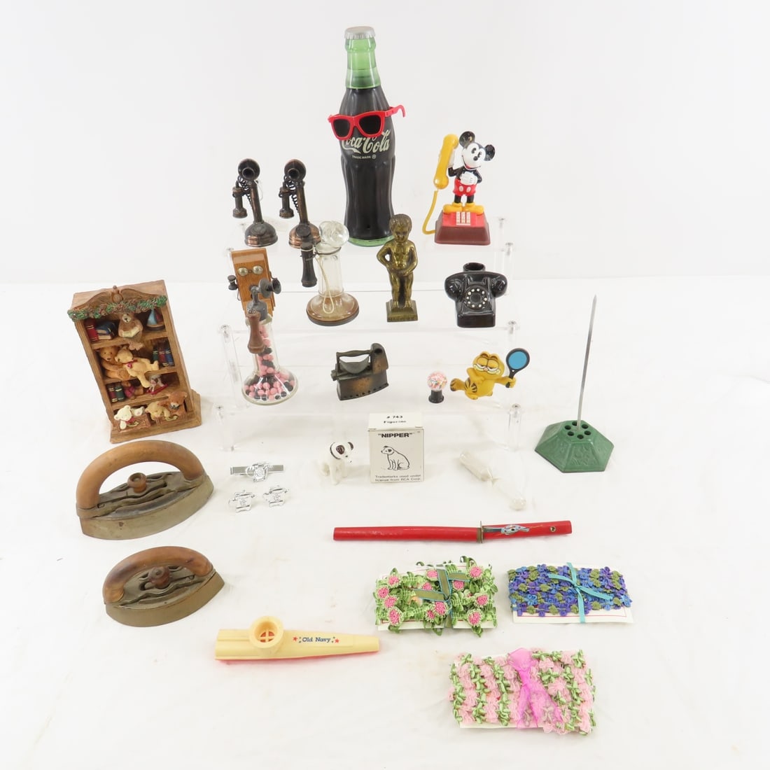 Miniature Irons, Telephones, Coca Cola, Garfield (1 of 17)