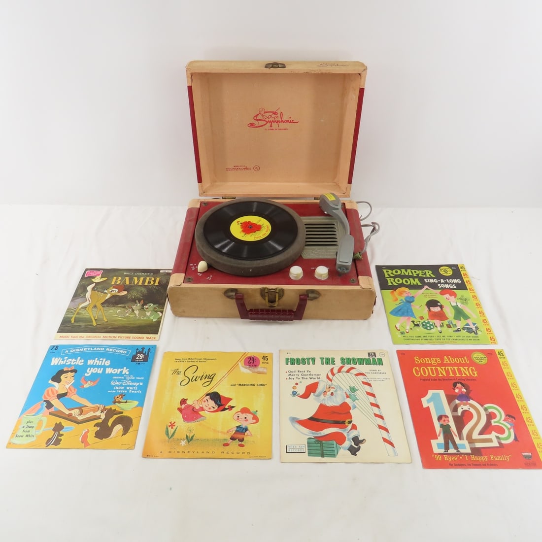 Vintage Symphonic Record Player With Records (1 of 14)