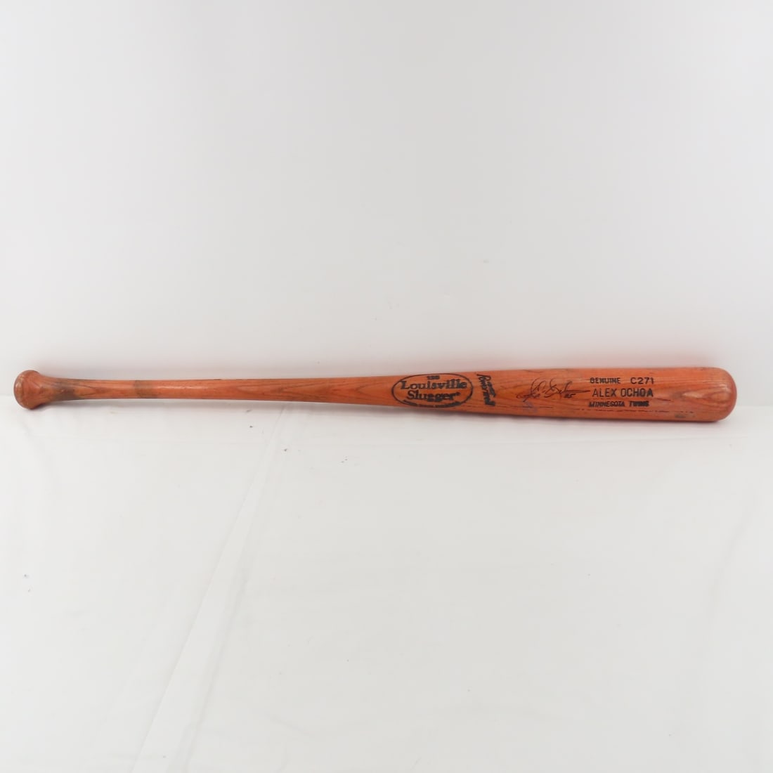 MN Twins Alex Ochoa Signed Game Used Bat (1 of 10)