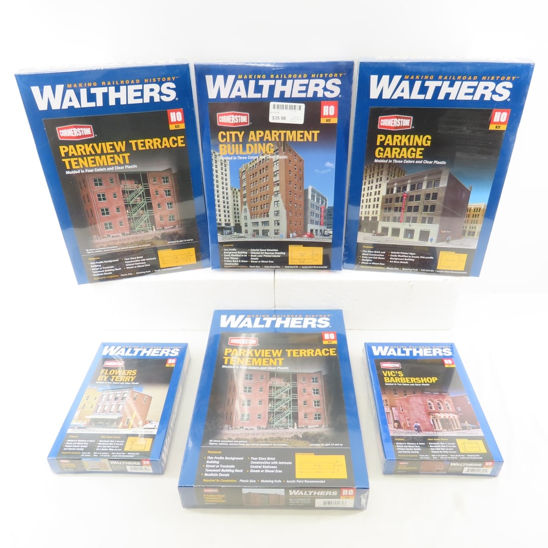 6 Walthers HO scale model kits sealed (1 of 13)