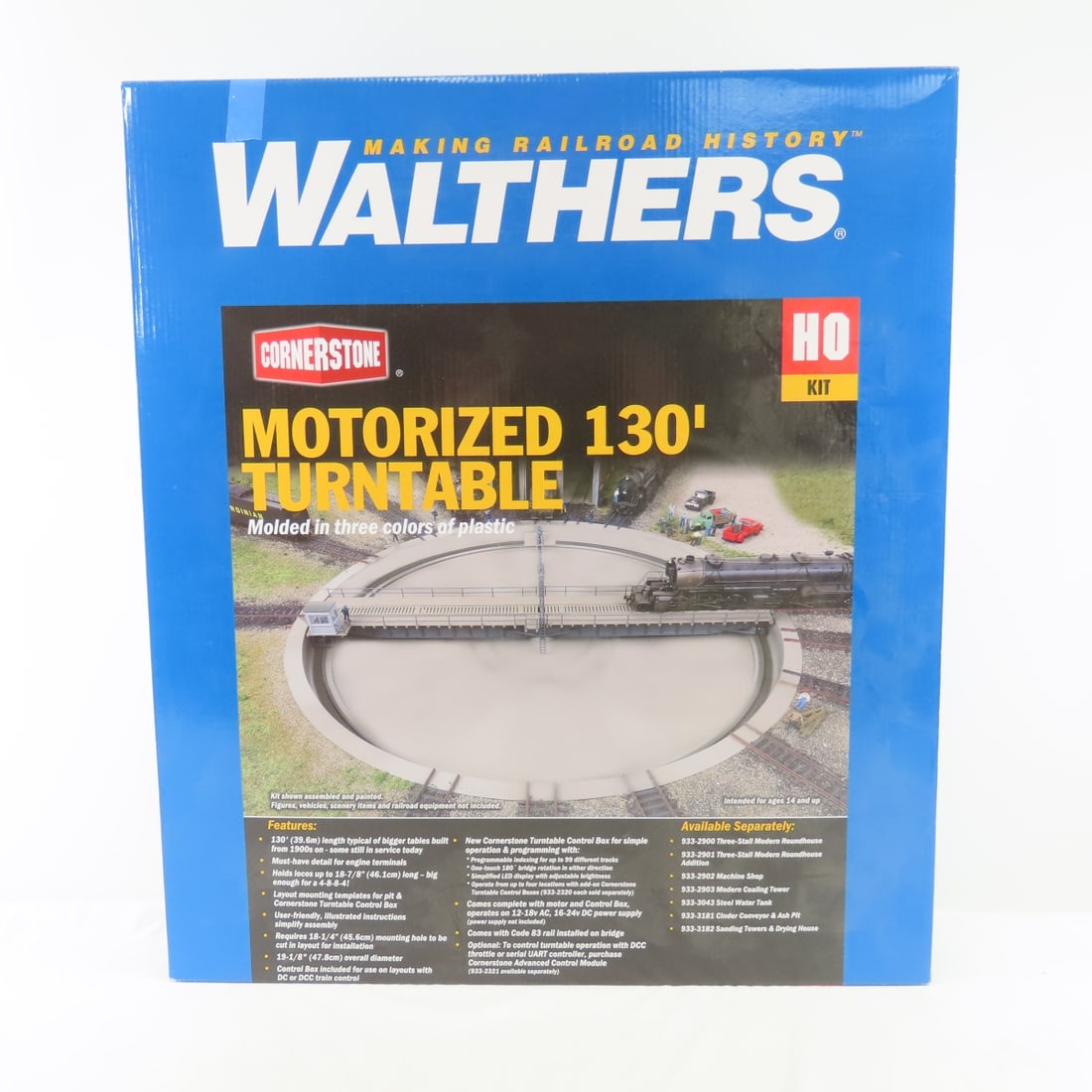 Walthers HO motorized 130' turntable & Controls (1 of 8)