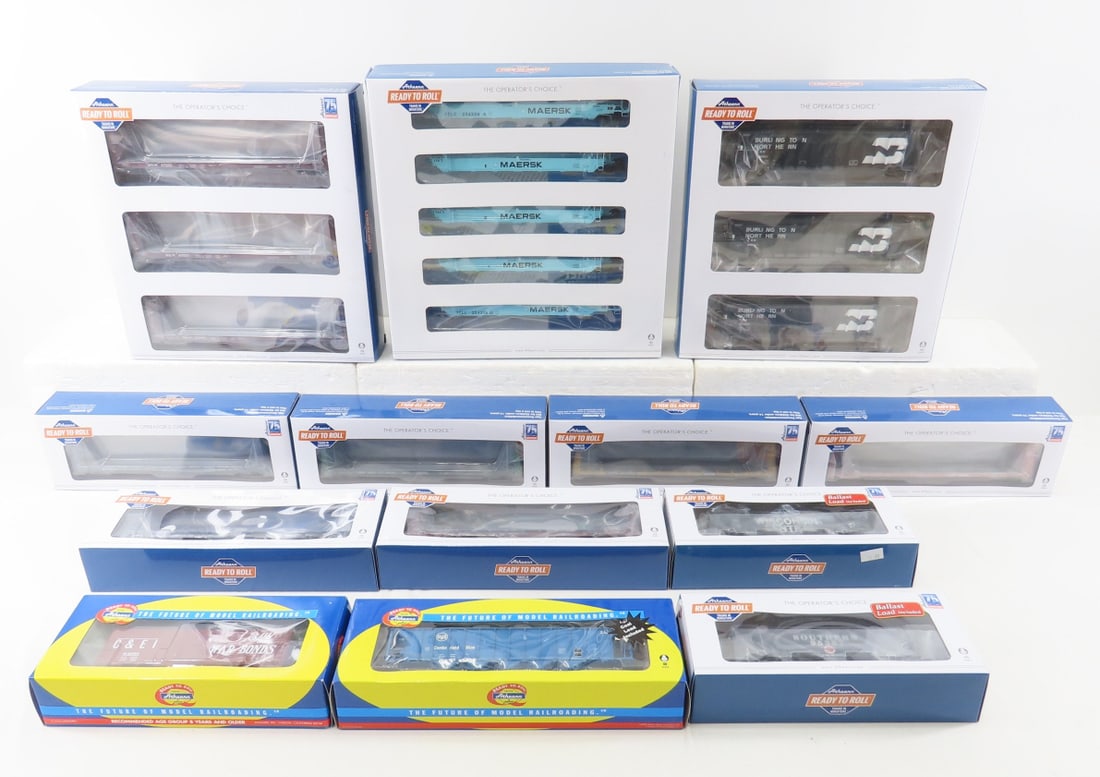13 Athearn HO rolling stock, 3 are multi packs (1 of 14)