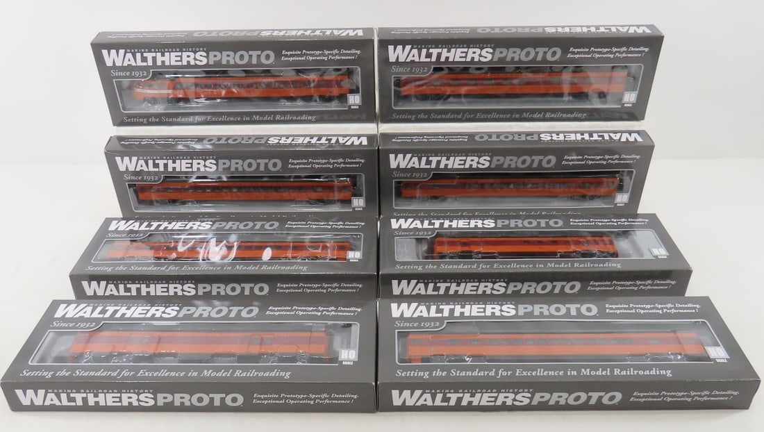 8 Walthers Proto HO Coach, Lounge, Diner: 8 Walthers Proto HO Coach, Lounge, Diner - and other cars NIP Please ask questions and read terms & condition before bidding.