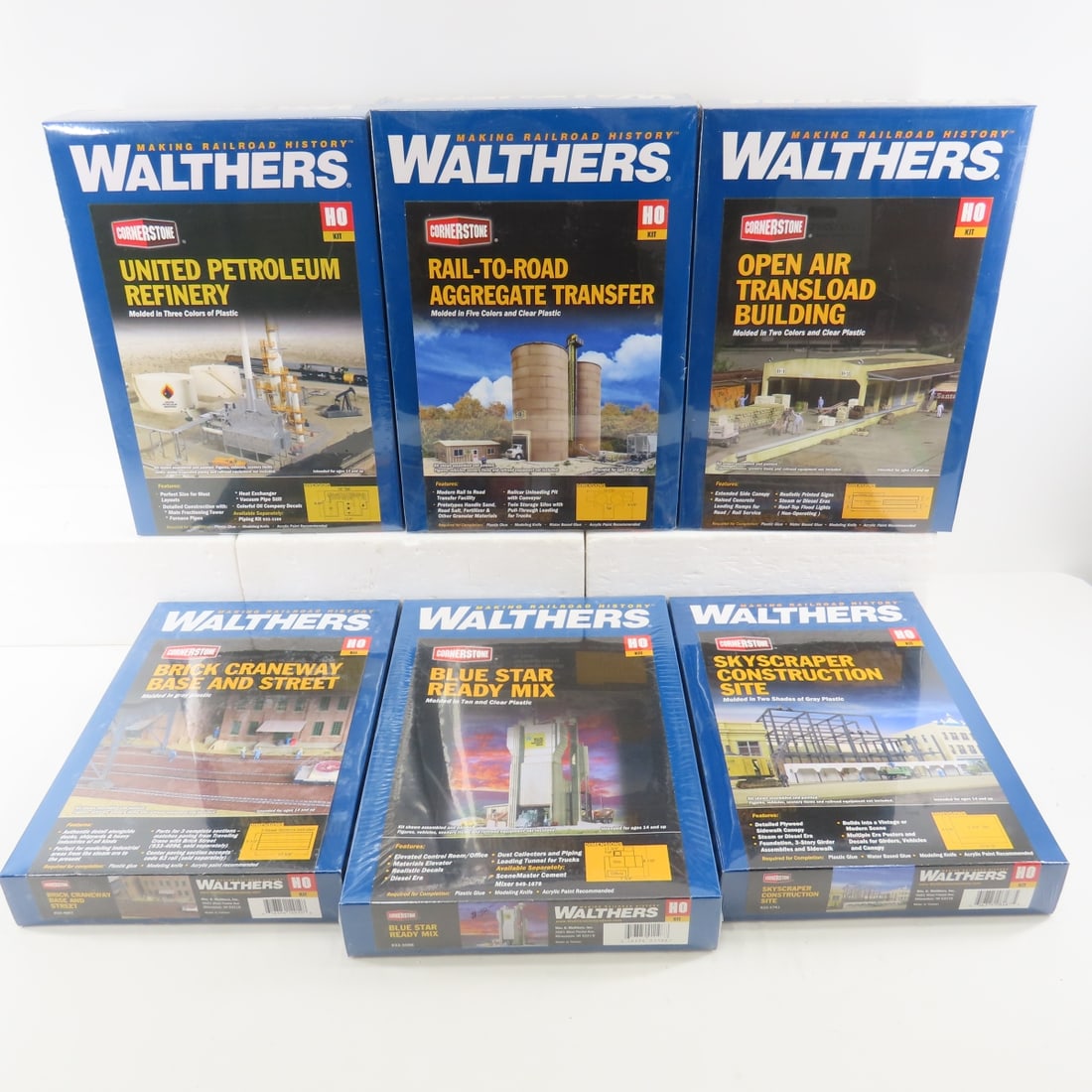 6 Walthers HO scale model kits sealed (1 of 16)