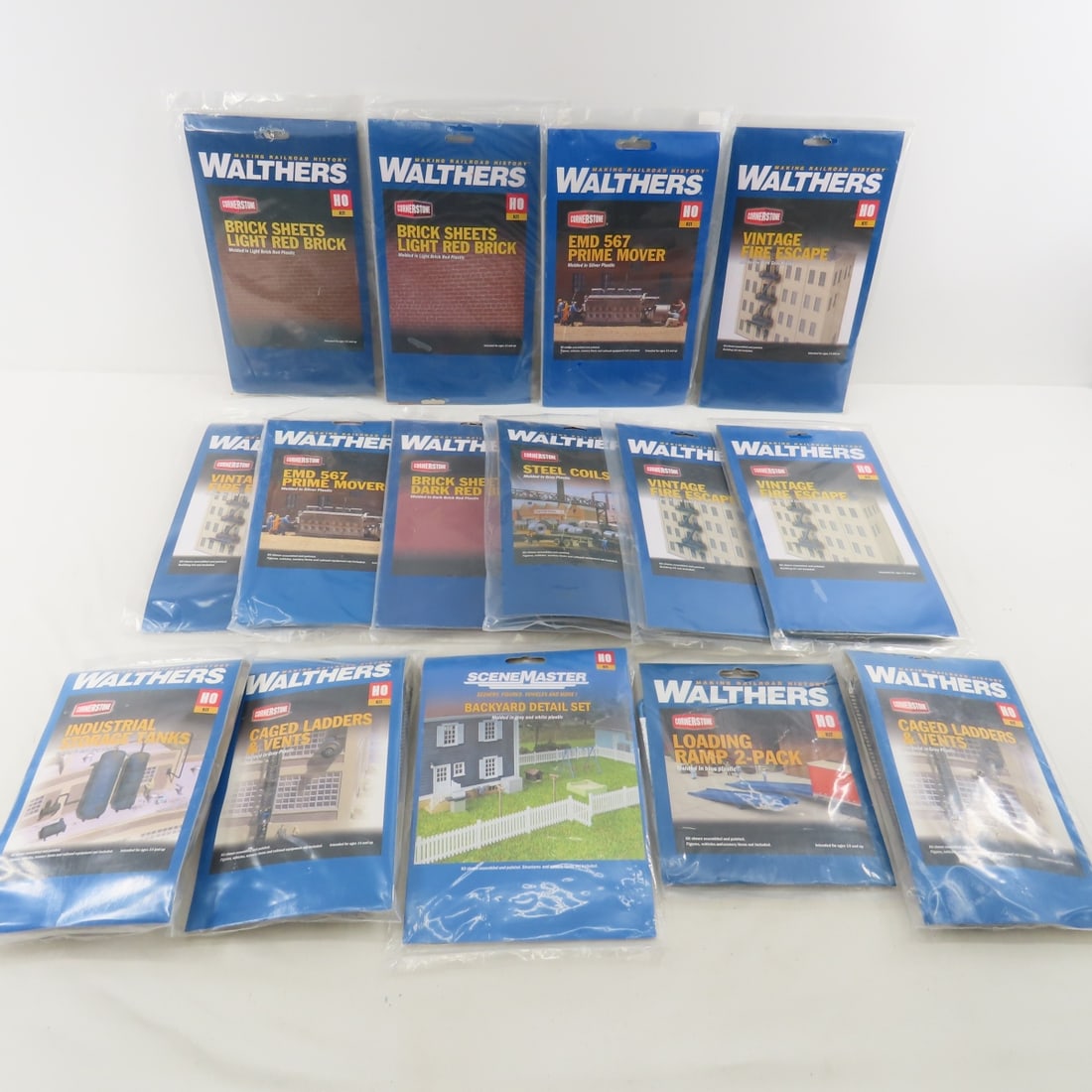 15 Walthers HO scale bagged model kits sealed (1 of 20)