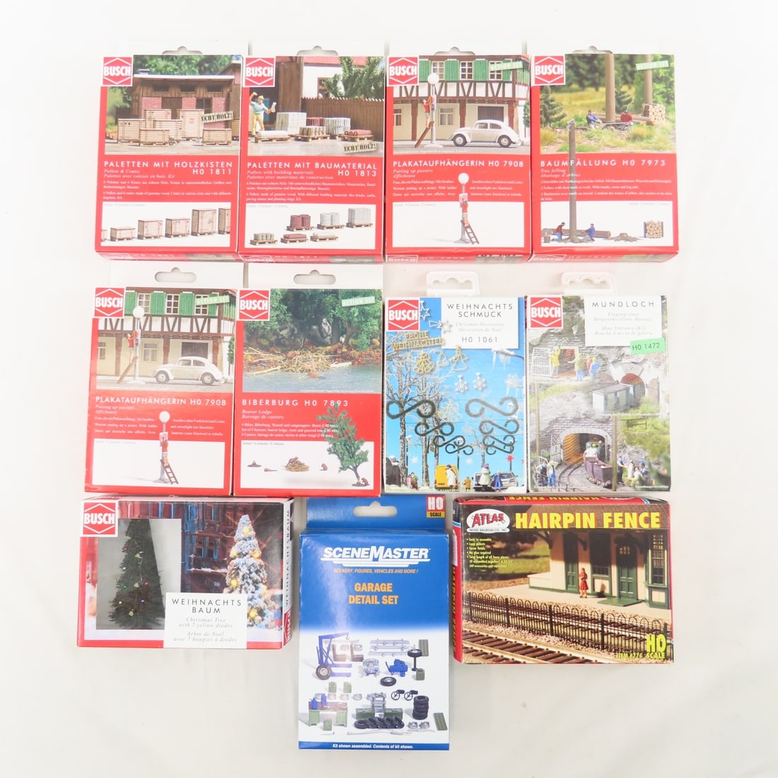 Busch & Other HO Accessory Model Kits NIP: Busch & Other HO Accessory Model Kits NIP - Please ask questions and read terms & condition before bidding.