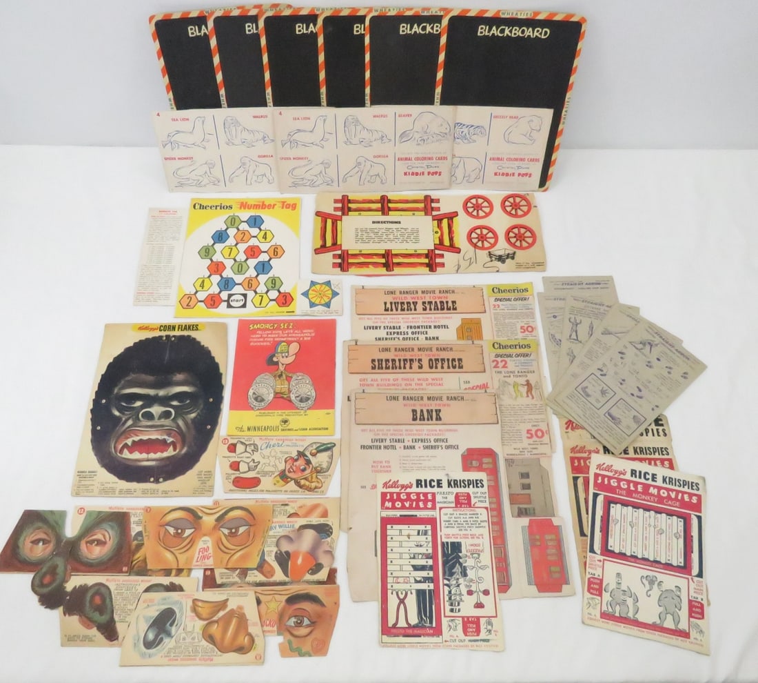 Vintage Cereal box cutouts, masks & more (1 of 20)