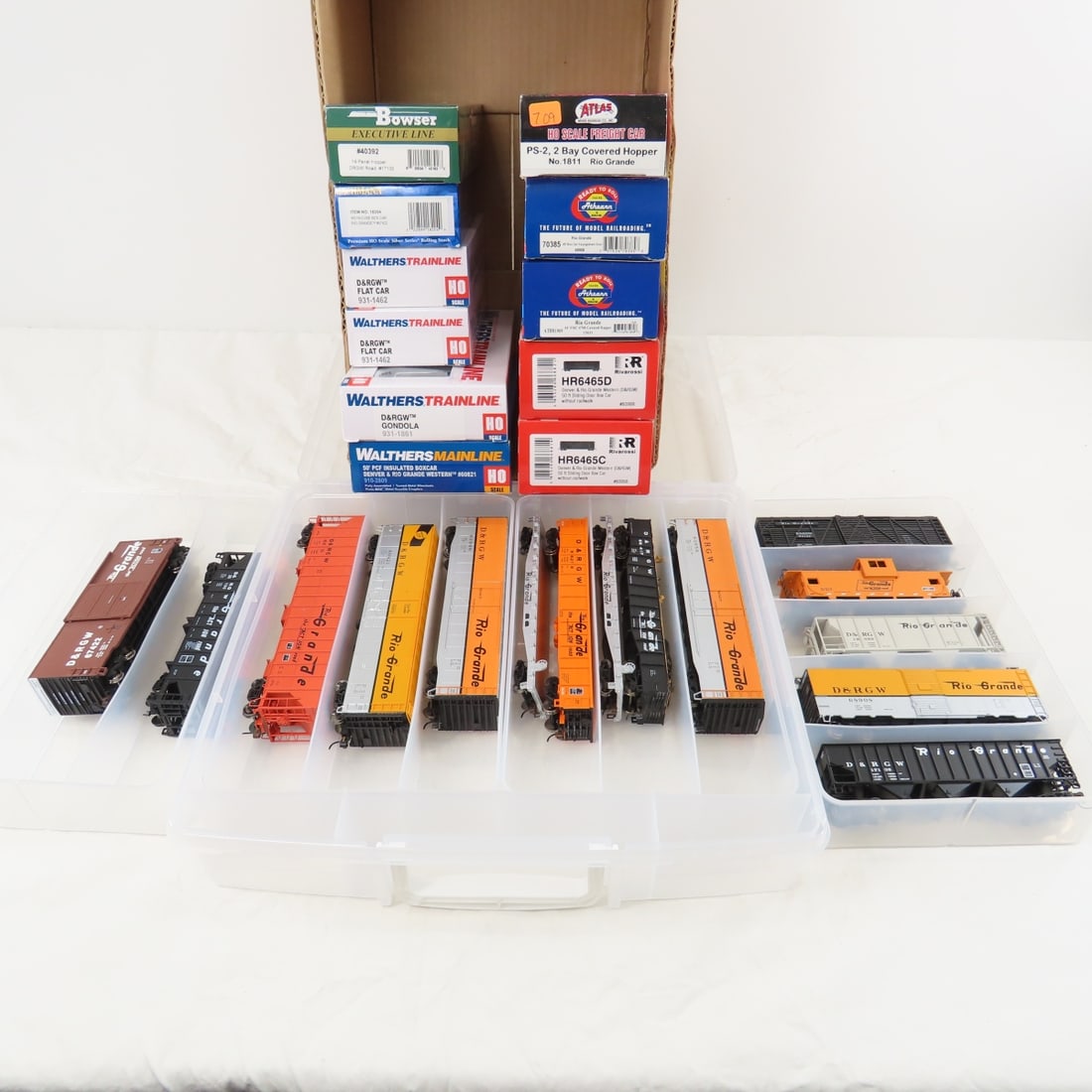 15 DRG&W HO Rolling Stock Cars with 11 Boxes (1 of 6)