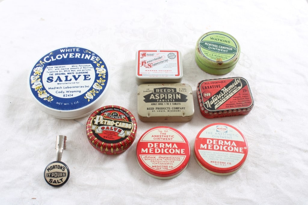 Vintage Assorted Advertising Tins & Pencil Clip (1 of 15)