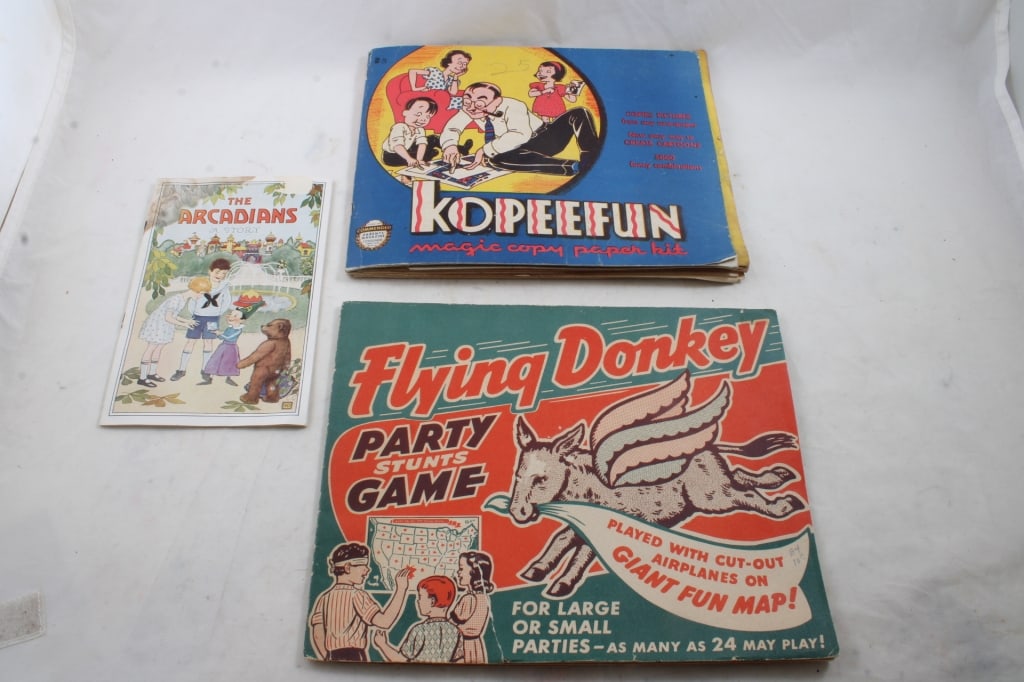 Flying Donkey Party Game, 1927 Arcade Toys Book (1 of 20)