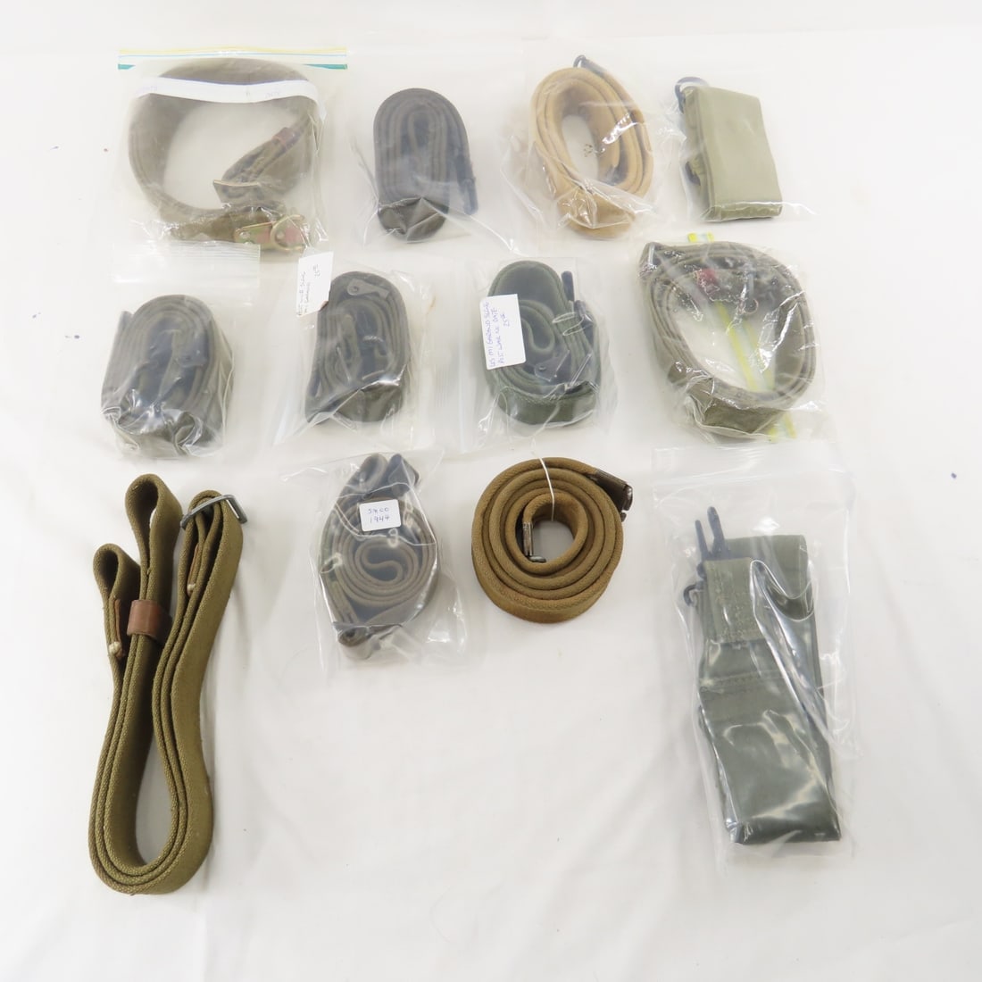 12 WWII M1 Garand, SMCO, & other Web Slings (1 of 8)
