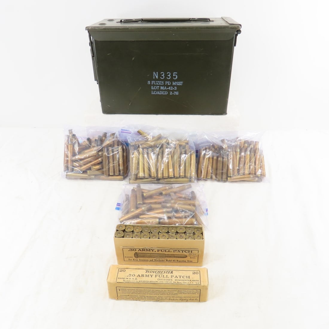 200+ .30 Cal Brass Casings & Ammo Can (1 of 15)