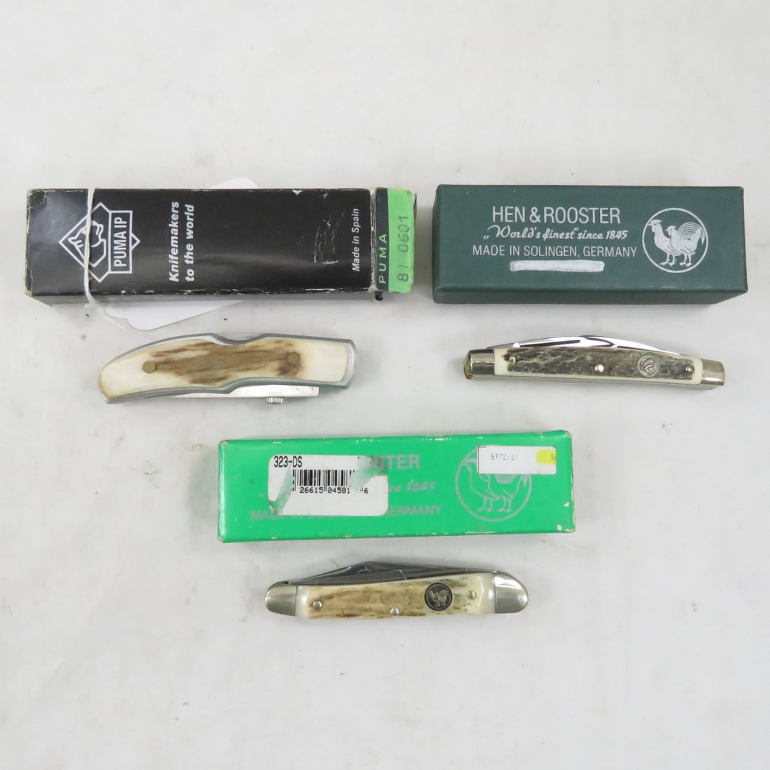 German Stag handled folding pocket knives (1 of 20)