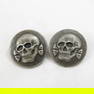 2 WWII German SS-VT Death Head Buttons