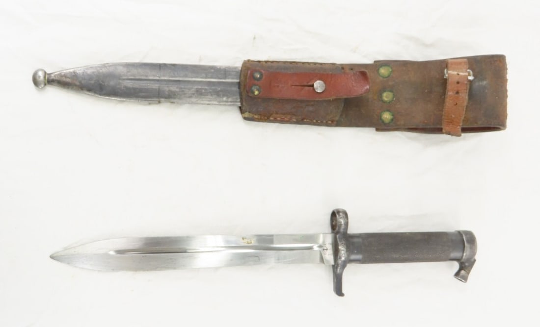Swedish M1896 Knife Bayonet with Scabbard and Frog: Swedish M1896 Knife Bayonet with Scabbard and Frog-No 46d No 162 Please ask questions and read terms & conditions before bidding.