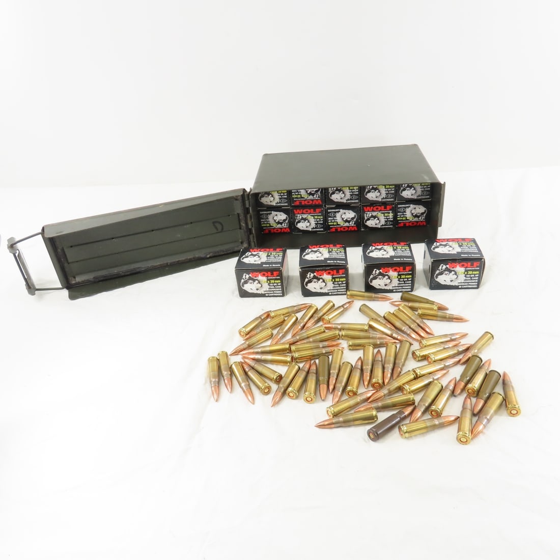 530 Rounds 7.62x39mm Wolf Ammunition: 530 Rounds 7.62x39mm Wolf Ammunition- Please ask questions and read terms & conditions before bidding.