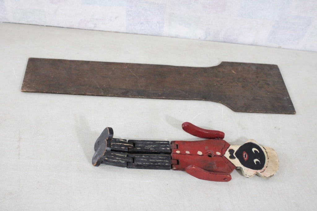 Black Americana Dancing Dan Wooden Toy (1 of 9)