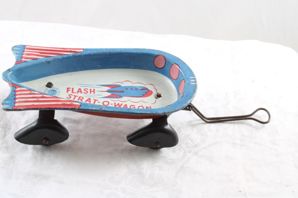1930s Wyandotte Flash Strat-O-Wagon Tin Toy (1 of 10)
