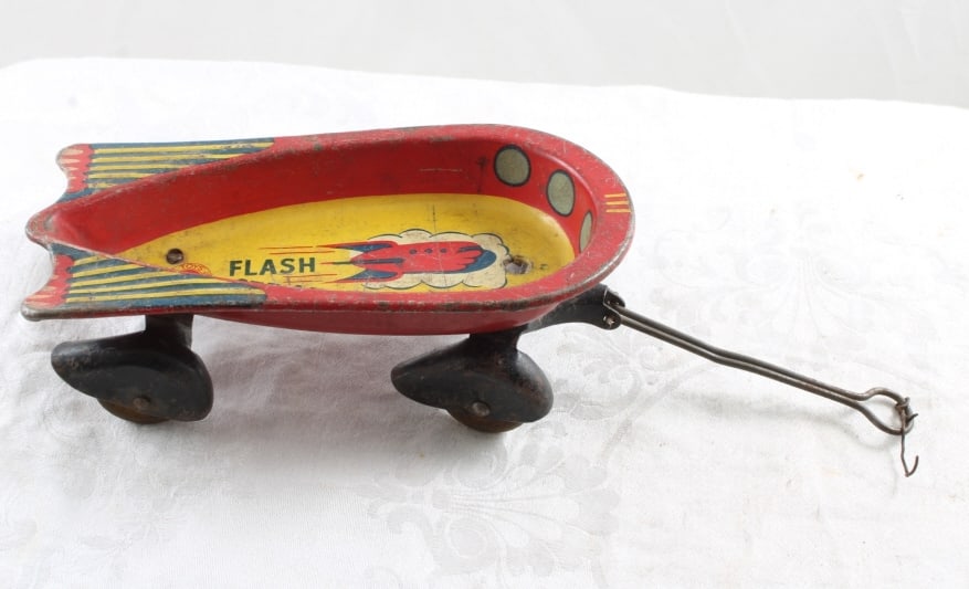 1930s Wyandotte Flash Strat-O-Wagon Tin Toy (1 of 9)