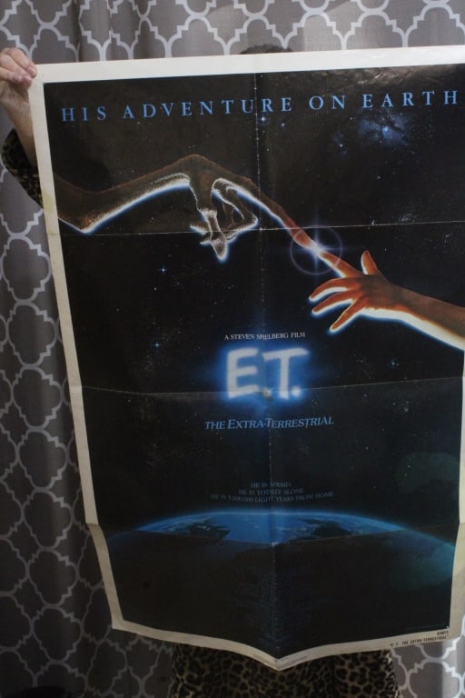 1982 Original Movie Poster E.T. Extra Terrestrial (1 of 12)