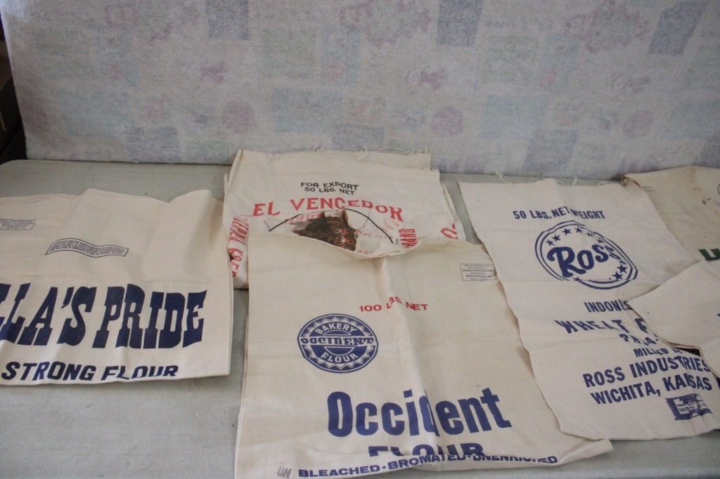6 Advertising Flour and Seed Sacks (1 of 14)
