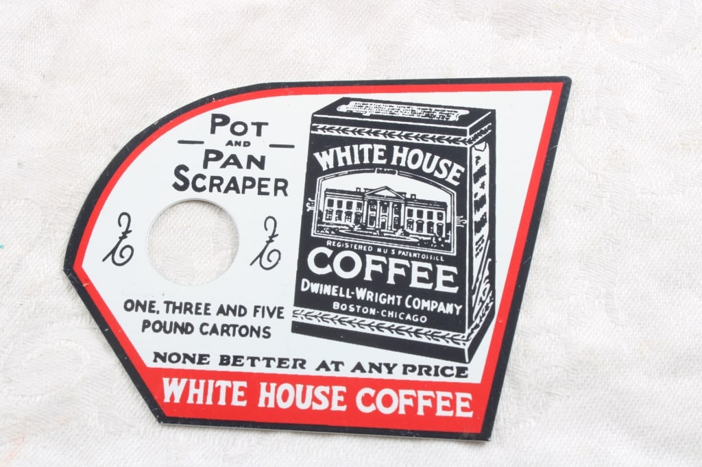 White House Coffee Metal Adv. Pot/Pan Scraper (1 of 5)