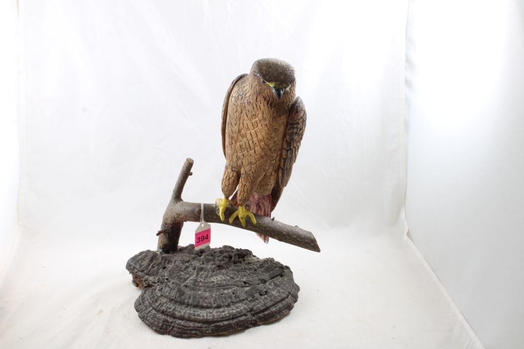 Hand carved Falcon 16.5" by Legally Blind Man (1 of 17)