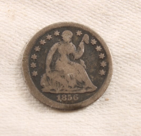 1856 Silver One Half Dime (1 of 2)