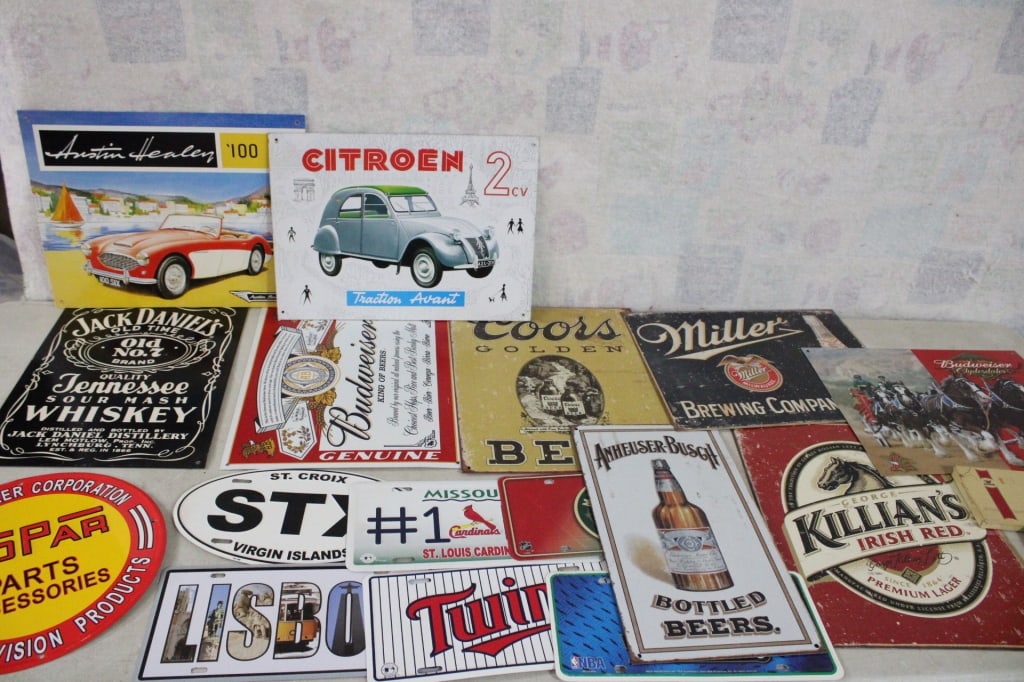 Tin Advertising Signs, License Plates,Tins (1 of 20)
