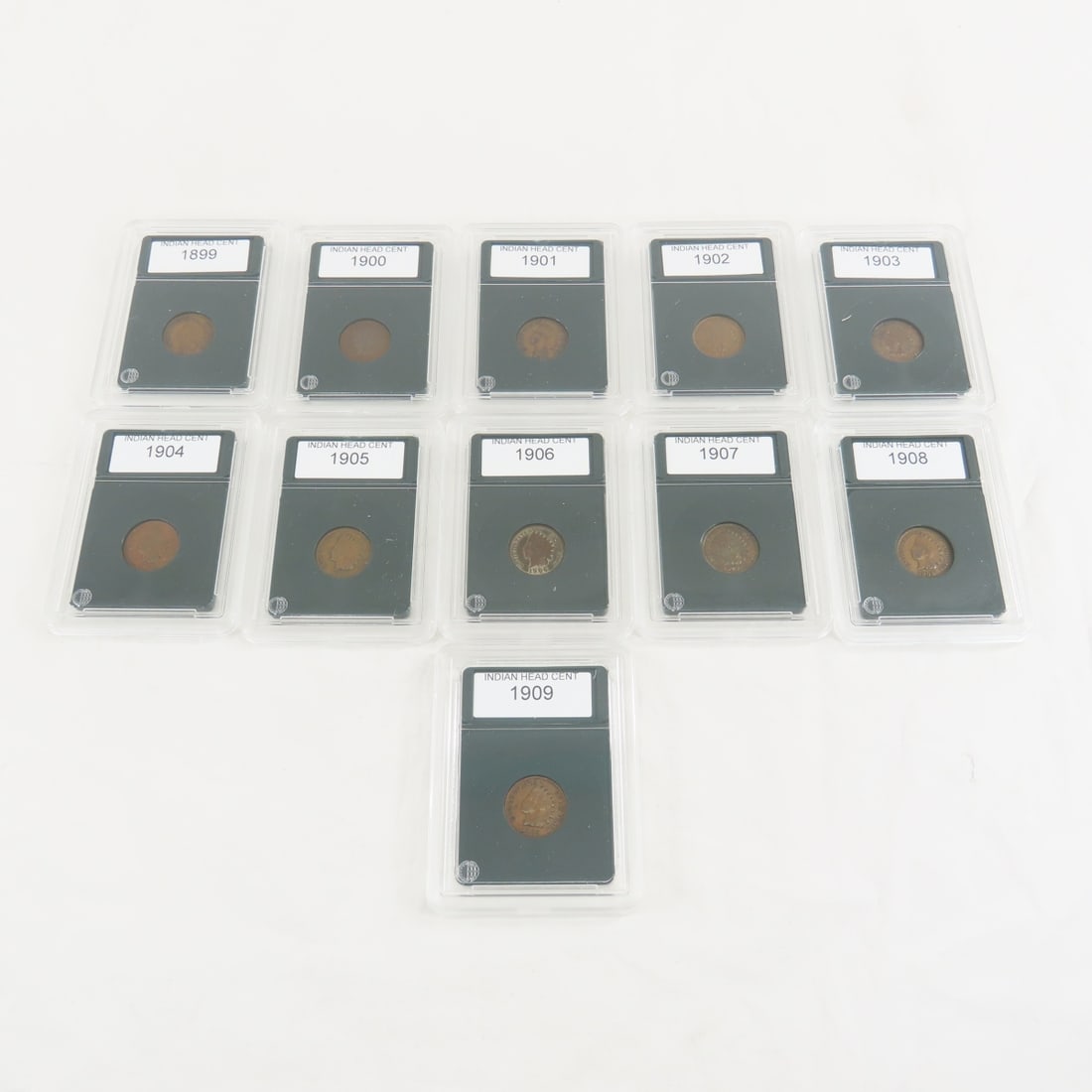 11 Indian Head Cents 1899 - 1909 (1 of 20)
