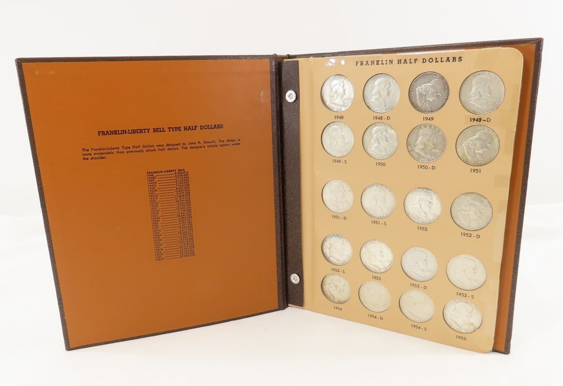 Complete Franklin Silver Half Dollar collection (1 of 12)